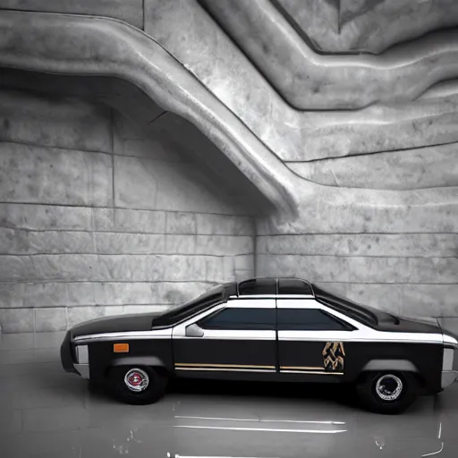 Image similar to car medium pattern noise sci-fi organic brutalist car forms and wall structure in the coronation of napoleon painting by Jacques-Louis David pinterest keyshot product render cloudy plastic ceramic material shiny gloss water reflections ultra high detail ultra realism 4k in plastic dark tilt shift