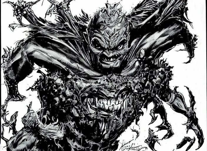 Image similar to green goblin illustration by mike ploog