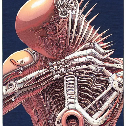 Image similar to biomechanical atrocity by katsuhiro otomo