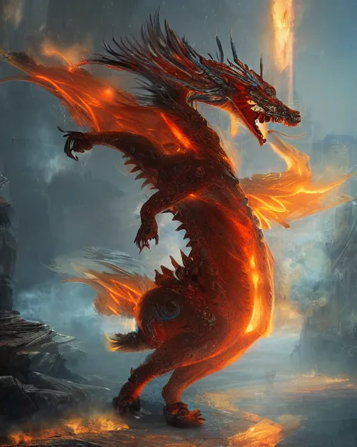 ArtStation - Flame Dragon (Dragon City)