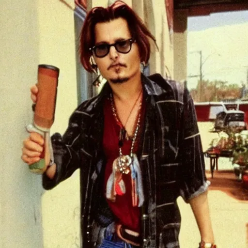 Image similar to Johnny depp as college student