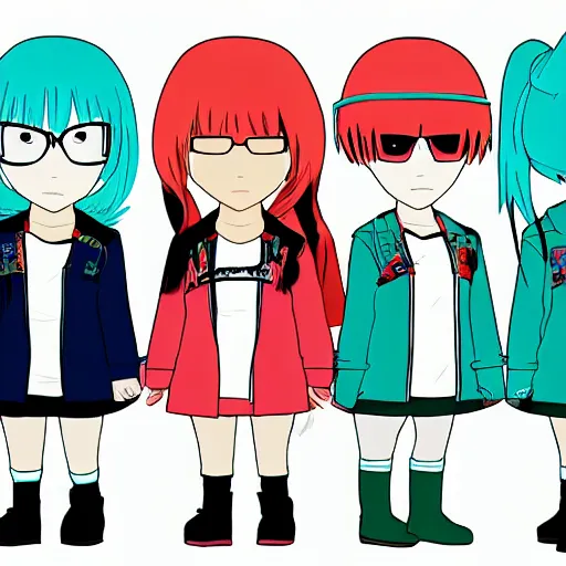 Prompt: miku hatsune as south park character