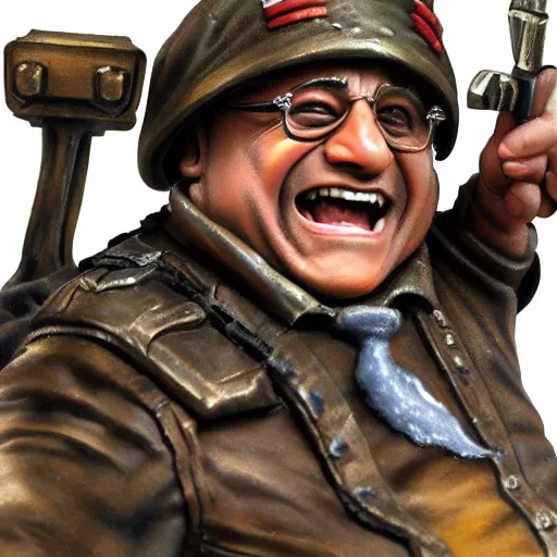 Prompt: danny devito painted wargaming miniature, higly detailed, 4 k