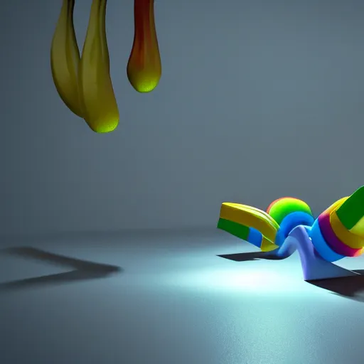 Prompt: 🍌🌈🤩, octane 3 d render