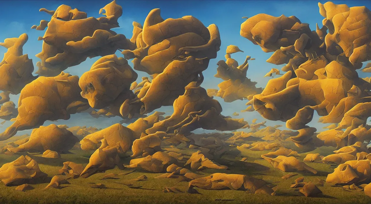 Image similar to art by vladimir kush