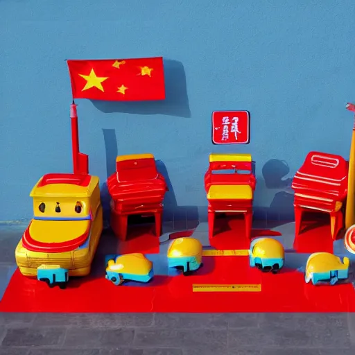 Image similar to Tiananmen square fisher price kit