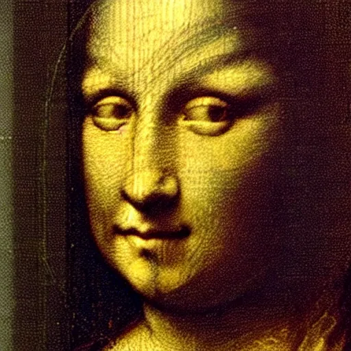 Image similar to a man roughly sketching the mona lisa on a sheet of paper, in the style of davinci