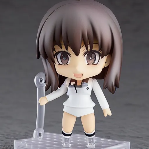 Prompt: cute nendoroid of a girl who is a master computer hacker