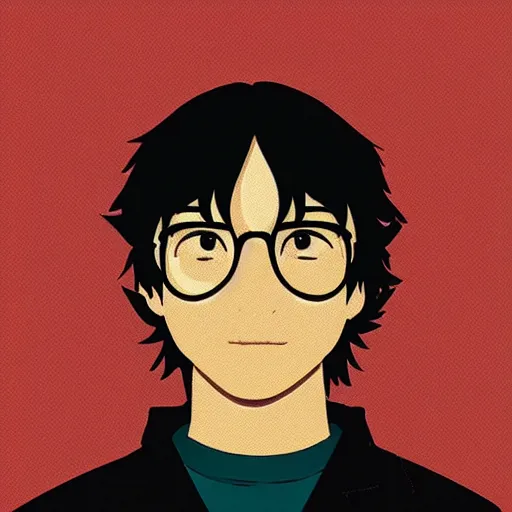 Prompt: a hacker profile picture by sachin teng x makoto shinkai, stylish