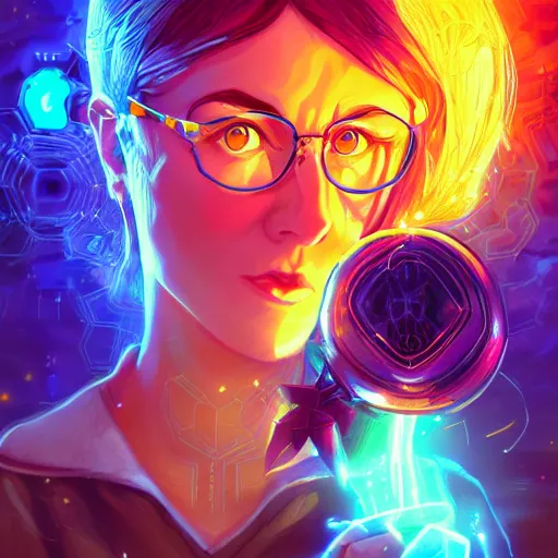 Image similar to skill magic geek inside matrix deepdream radiating a glowing aura stuff loot legends stylized digital illustration video game icon artstation lois van baarle, ilya kuvshinov, rossdraws,