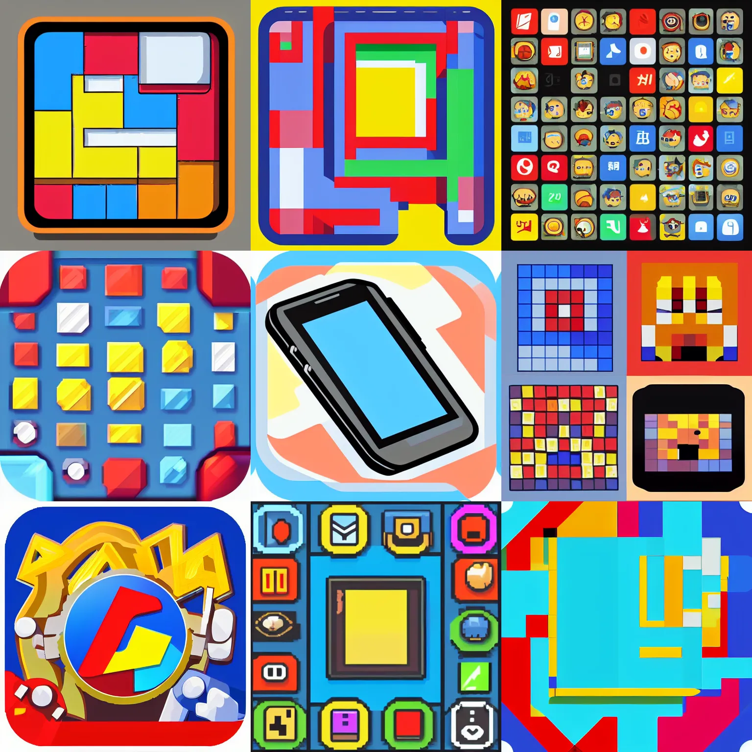 Prompt: award winning. best of the year. appealing visual presentation. square with round beveled edges. glossy. digital art. character, scene, situation, setting. homescreen app icon. pixel - art iphone android phone app icon. designed by the artists at sega, nintendo, namco, capcom, sony, xbox, microsoft, apple, google play store.