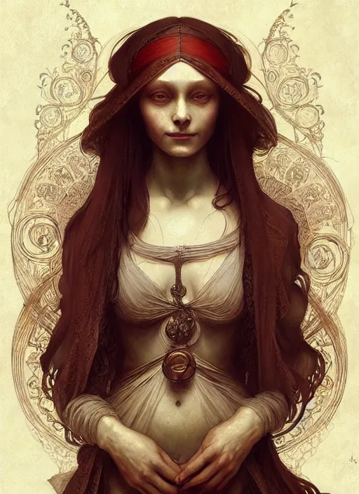 Image similar to old leonardo davinci, fantasy, intricate, elegant, highly detailed, digital painting, artstation, concept art, smooth, sharp focus, illustration, art by artgerm and greg rutkowski and alphonse mucha