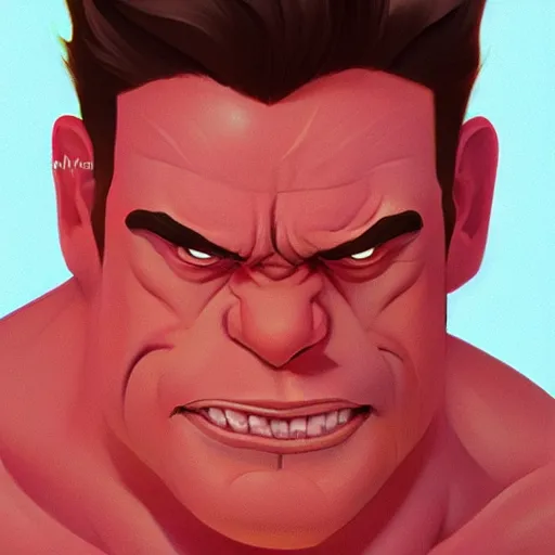 Image similar to face icon stylized minimalist the hulk, loftis, cory behance hd by jesper ejsing, by rhads, makoto shinkai and lois van baarle, ilya kuvshinov, rossdraws global illumination