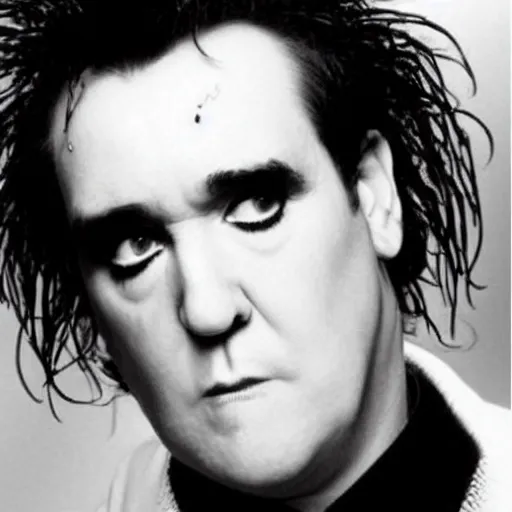 Prompt: robert smith mixed with morrissey