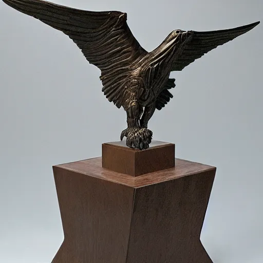 Image similar to eagle sculpture by stanisław szukalski