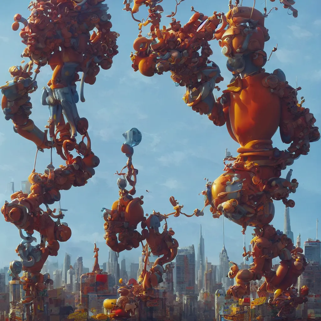 Image similar to ronald mcdonald statue in the world by beeple, darek zabrocki, tyler edlin, jordan grimmer, neil blevins, james paick, natasha tan, highly detailed, ultra detailed, ultra realistic, trending on artstation