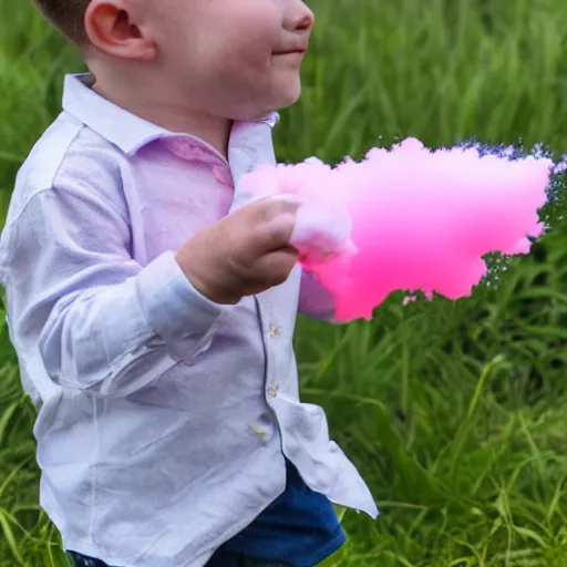 Image similar to photograph of fighter jet gender reveal, dropping pink powder, 50mm, professional photography,