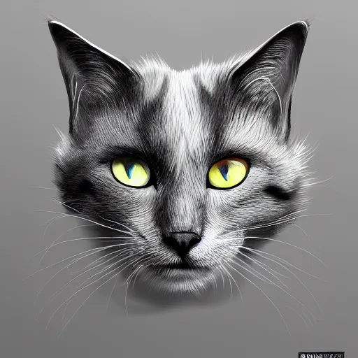 Image similar to cat as liquid, highly detailed, smooth, artstation, digital illustration