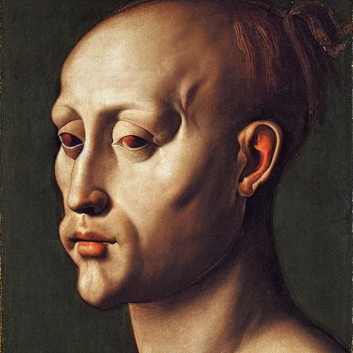 Prompt: a painting of a man whose head is a horse’s by Agnolo Bronzino