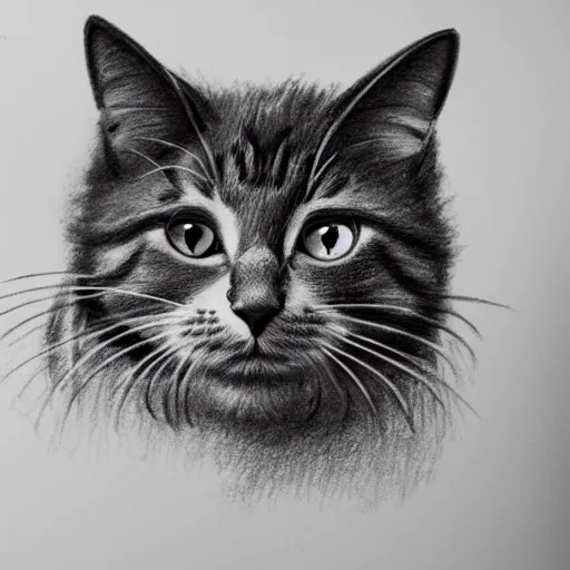 Image similar to drawing of a cat created by walt disney high details, trending on Artstation