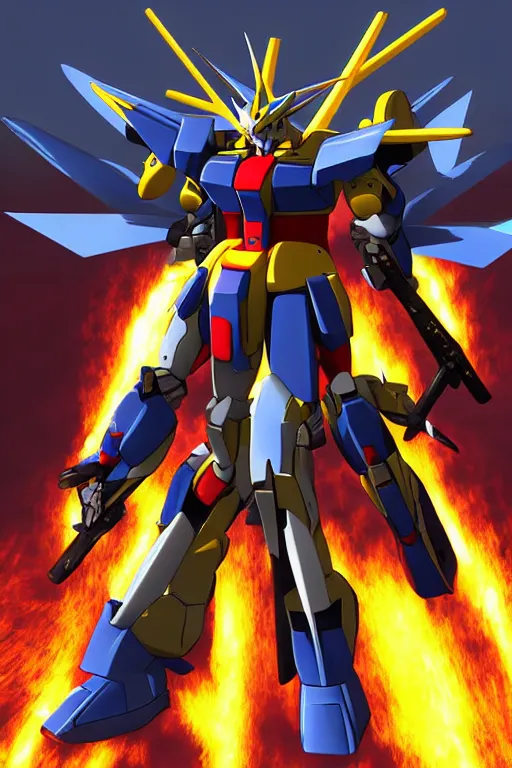 Prompt: gundam 3 d ninja armor engine ingame stylized illustration photo radiating a aura global