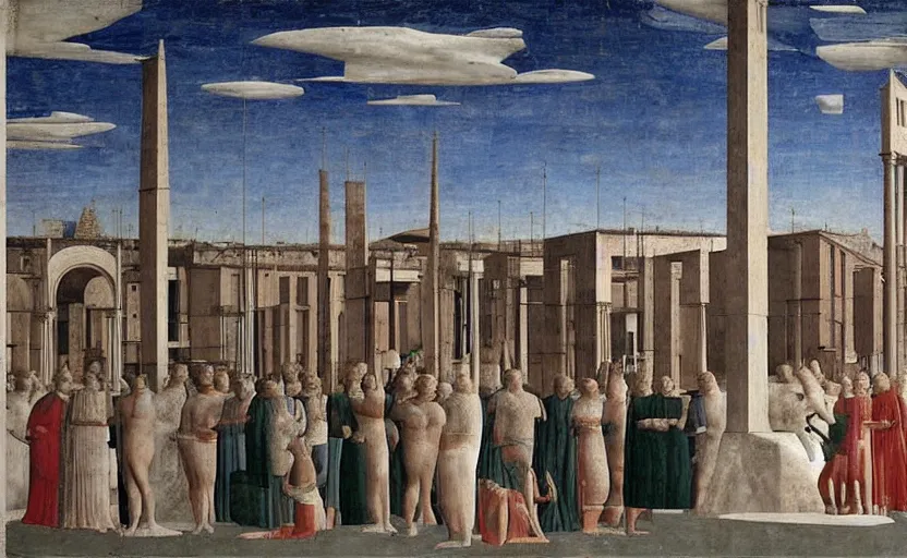 Image similar to the ideal city by piero della francesca