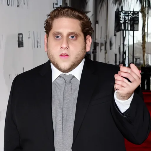 Prompt: jonah hill being annoyed rubbing his eyes