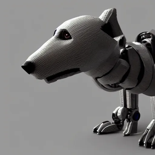 Prompt: robot dog, 3d render,unreal engine
