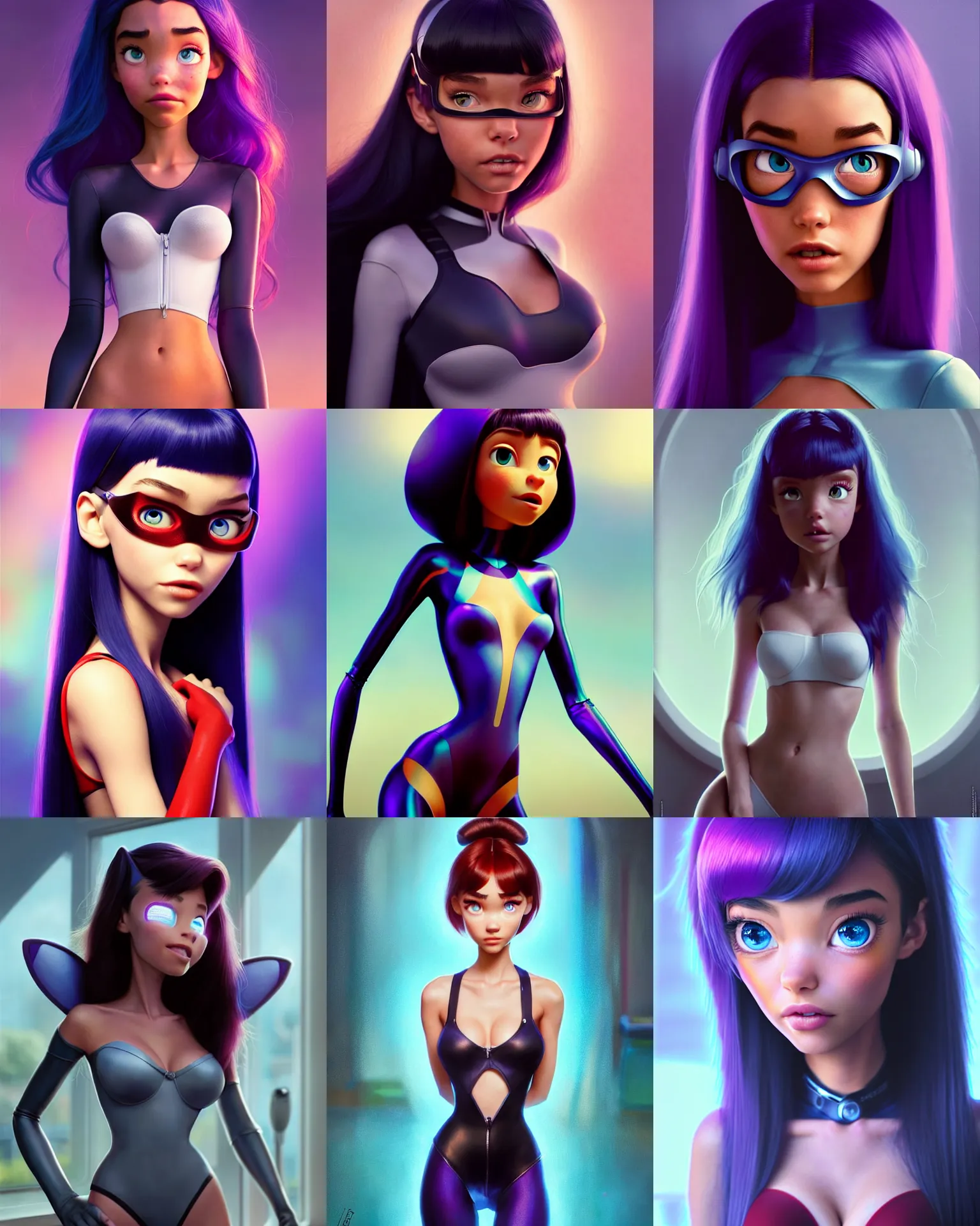 Prompt: pixar movie still portrait photo of madison beer : : college woman : : as catgirl cyborg woman by pixar : : by greg rutkowski, wlop, rossdraws, artgerm, weta, marvel, rave girl, leeloo, unreal engine, glossy skin, pearlescent, wet, bright morning, anime, maxim magazine cover, sci - fi : :