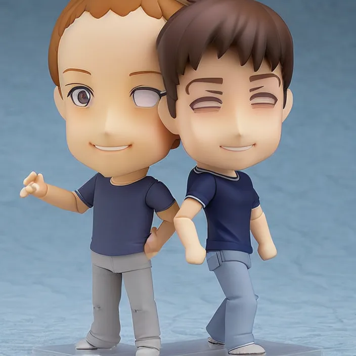 Image similar to Mark Zuckerberg, An anime nendoroid of Mark Zuckerberg, figurine, detailed product photo