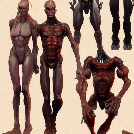 Image similar to human, humanoid, bambie, male, featured on artstation