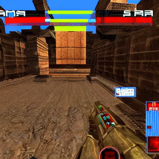 Image similar to quake iii area deathmatch, fps, video game screenshot