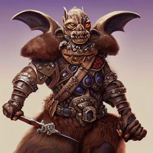 Prompt: a detailed portrait of a goblin warrior dressed with a bone armor, by justin gerard and jesper ejsing, digital art, realistic painting, dnd, character design, trending on artstation