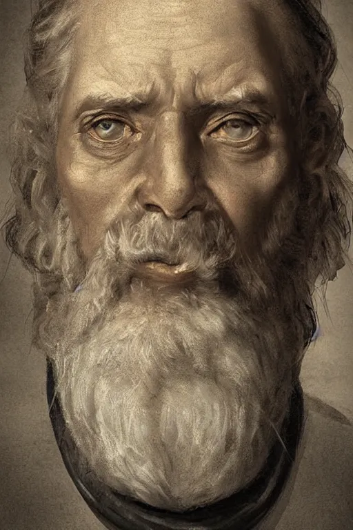 Prompt: portrait, headshot, digital painting, of an old rich 17th century sailor, realistic, hyperdetailed, chiaroscuro, concept art, art by Franz Hals