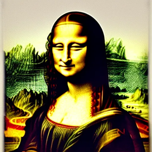 Image similar to mona lisa in the style of John Bauer