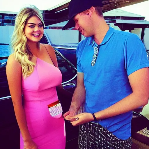 Prompt: “Kate Upton hands you a hotel room key”