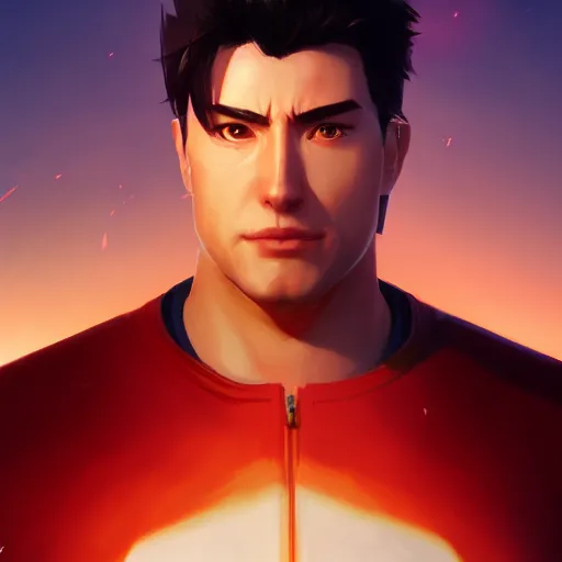 Prompt: portrait of jin kazama, mattepainting concept blizzard pixar maya engine on stylized background splash comics global illumination lighting artstation lois van baarle, ilya kuvshinov, rossdraws