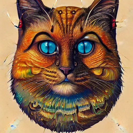 Image similar to Schroedinger's CatBy Casey Weldon and Martine Johana, rich colors, intricate, elegant, highly detailed, centered, digital painting, artstation, concept art, smooth, sharp focus, illustration