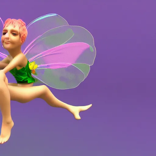 Image similar to 3 d render of a cute flower fairy