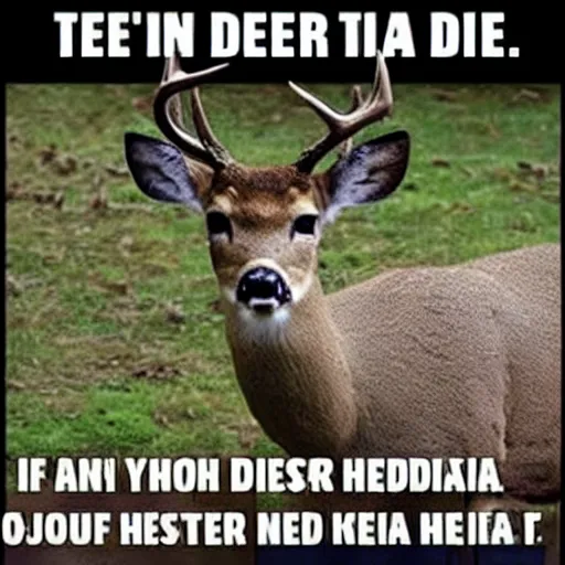 Image similar to deer in a hospital bed meme