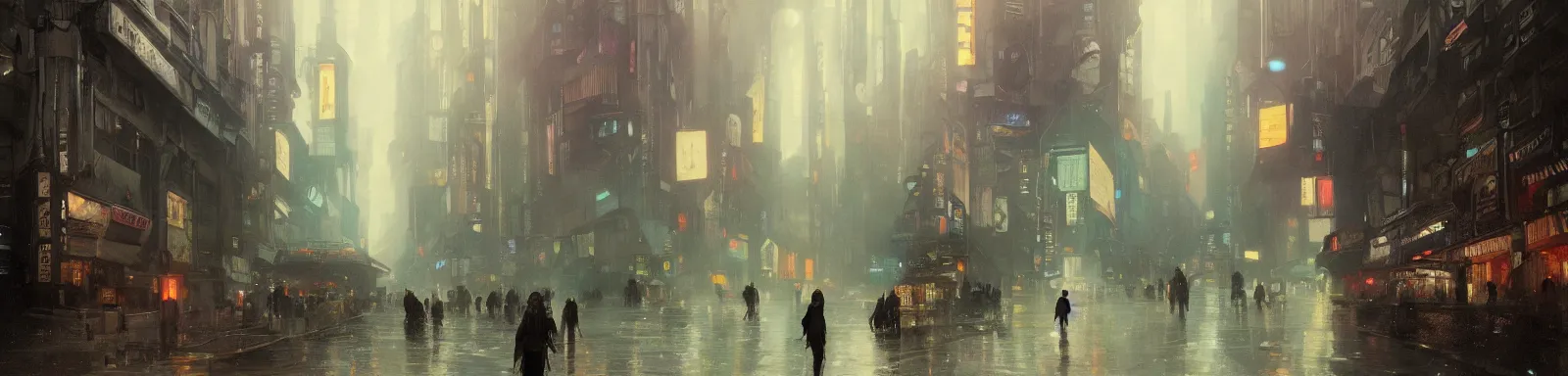 Image similar to 2 0 1 8 blade runner movie still girl look at the cityscape from roof perfect face fine realistic face pretty face neon puffy jacket blue futuristic sci - fi elegant by denis villeneuve tom anders zorn hans dragan bibin thoma greg rutkowski ismail inceoglu illustrated sand storm alphonse mucha