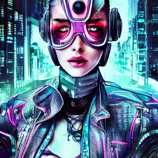 Image similar to beautiful futuristic cyber punk woman, photo realistic, hyper detailed, bio punk, comic book illustration