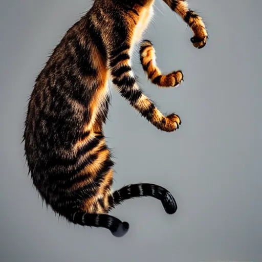 Image similar to a cat - scorpion - hybrid, animal photography