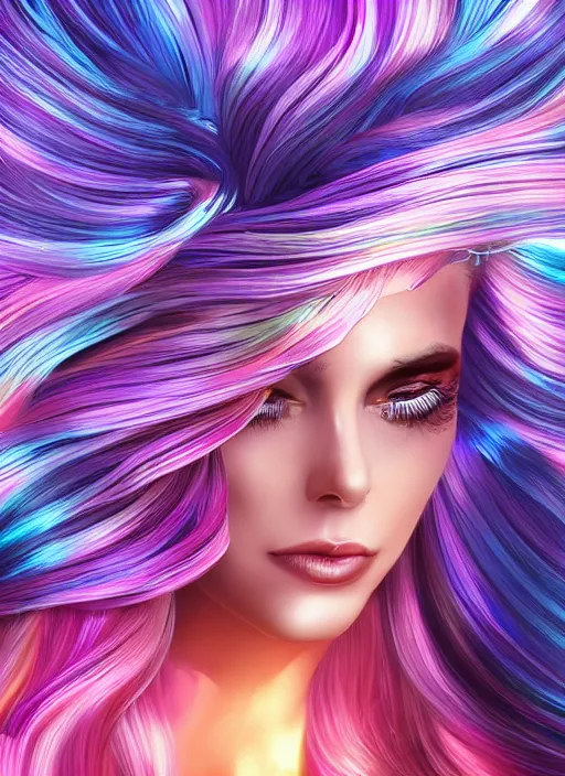 Image similar to iridescent hair salon at sunrise Details to include : * bus * cars * popcorn machine digital art, full shot RPG, official media, beautiful, detailed, high quality, wallpaper 4K, epic, trending on artstation and behance, dynamic lightning ,