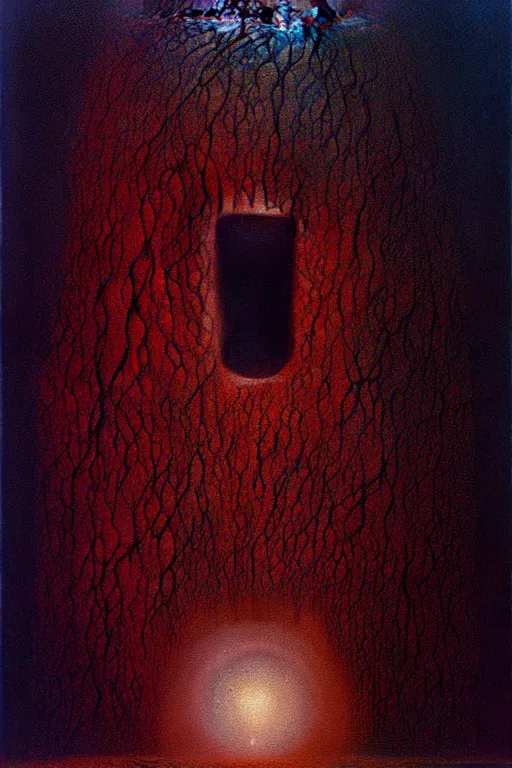 Image similar to a creature from another dimension, an ultrafine detailed painting by zdzislaw beksinski, cgsociety, neo - figurative, cosmic horror, lovecraftian, nightmare