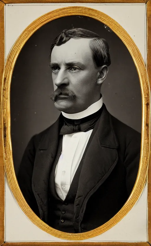 Prompt: portrait of a victorian politician, wearing a suit, detailed face, victorian, highly detailed, cinematic lighting, photograph by samuel walker