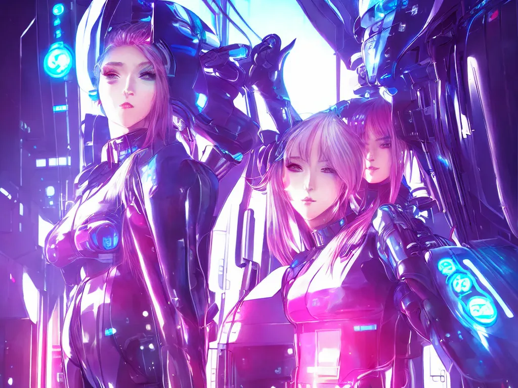 Prompt: portrait anime visual futuristic female cyber police, on cyberpunk neon light tokyo rooftop, ssci - fi and fantasy, intricate and very beautiful, human structure, concept art, sharp focus, anime by hentai - heaven and rossdraws and magali villeneuve and liya nikorov and luxearte, frostine engine