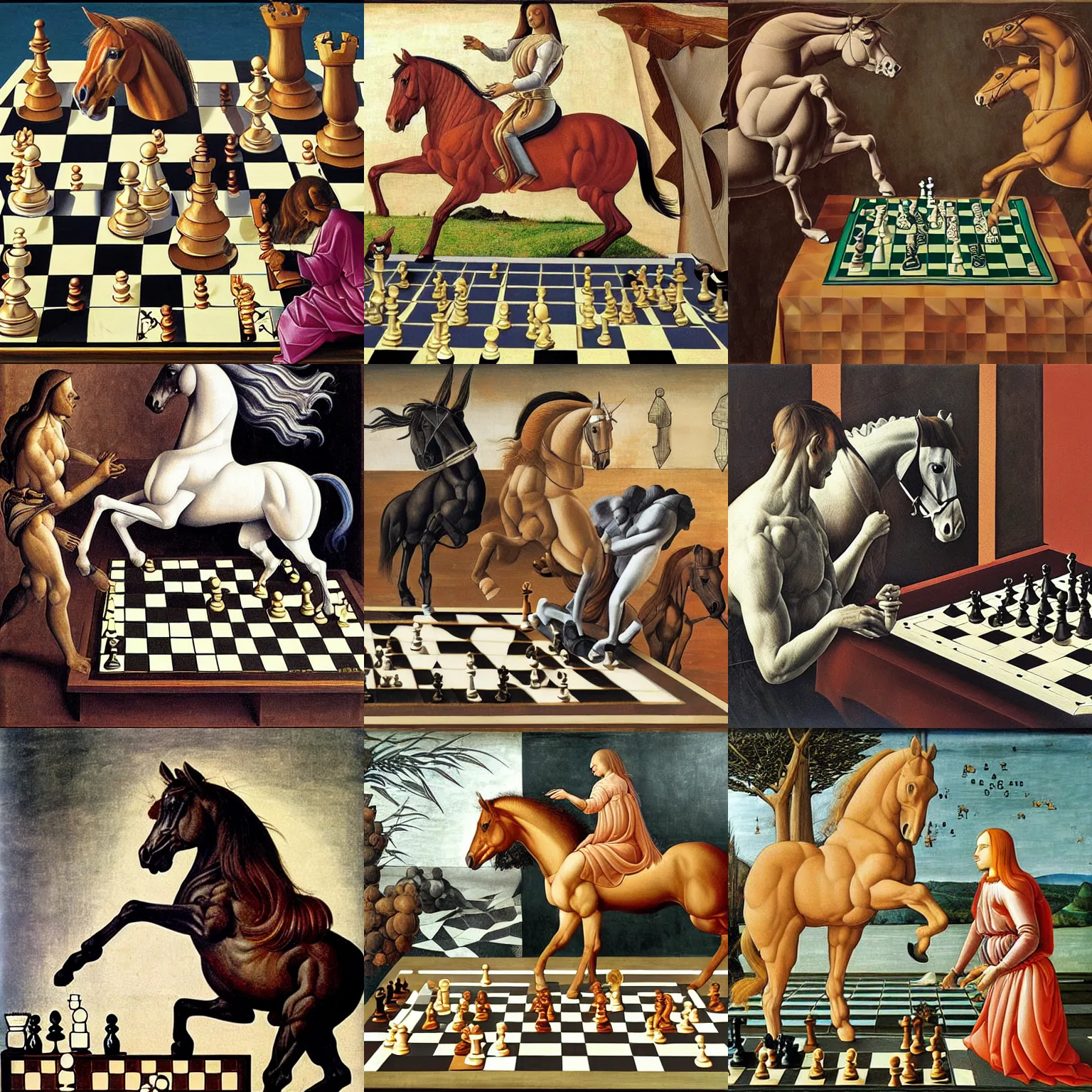 chess boxing in the style of enki bilal, Stable Diffusion