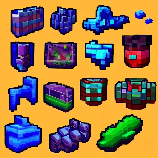 ArtStation - Fantasy Decorations - Pixel Art asset pack