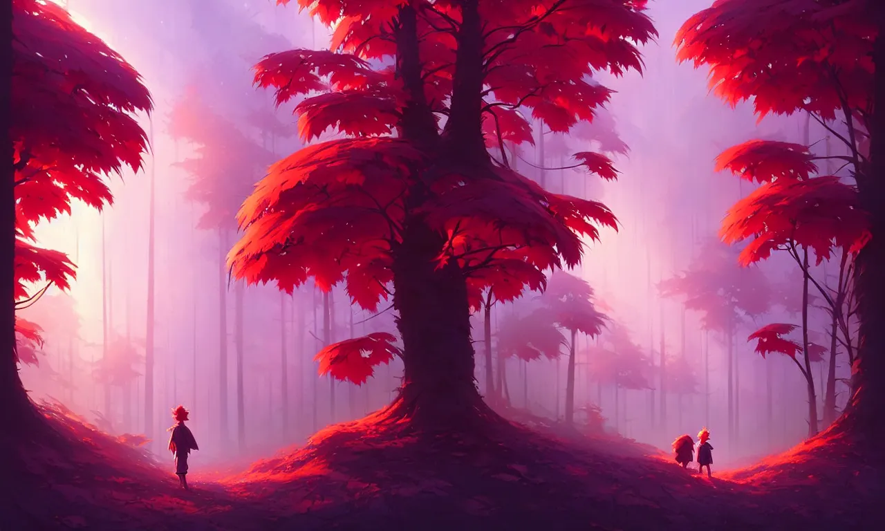 Image similar to Dark forest large strawberries, behance hd by Jesper Ejsing, by RHADS, Makoto Shinkai and Lois van baarle, ilya kuvshinov, rossdraws global illumination